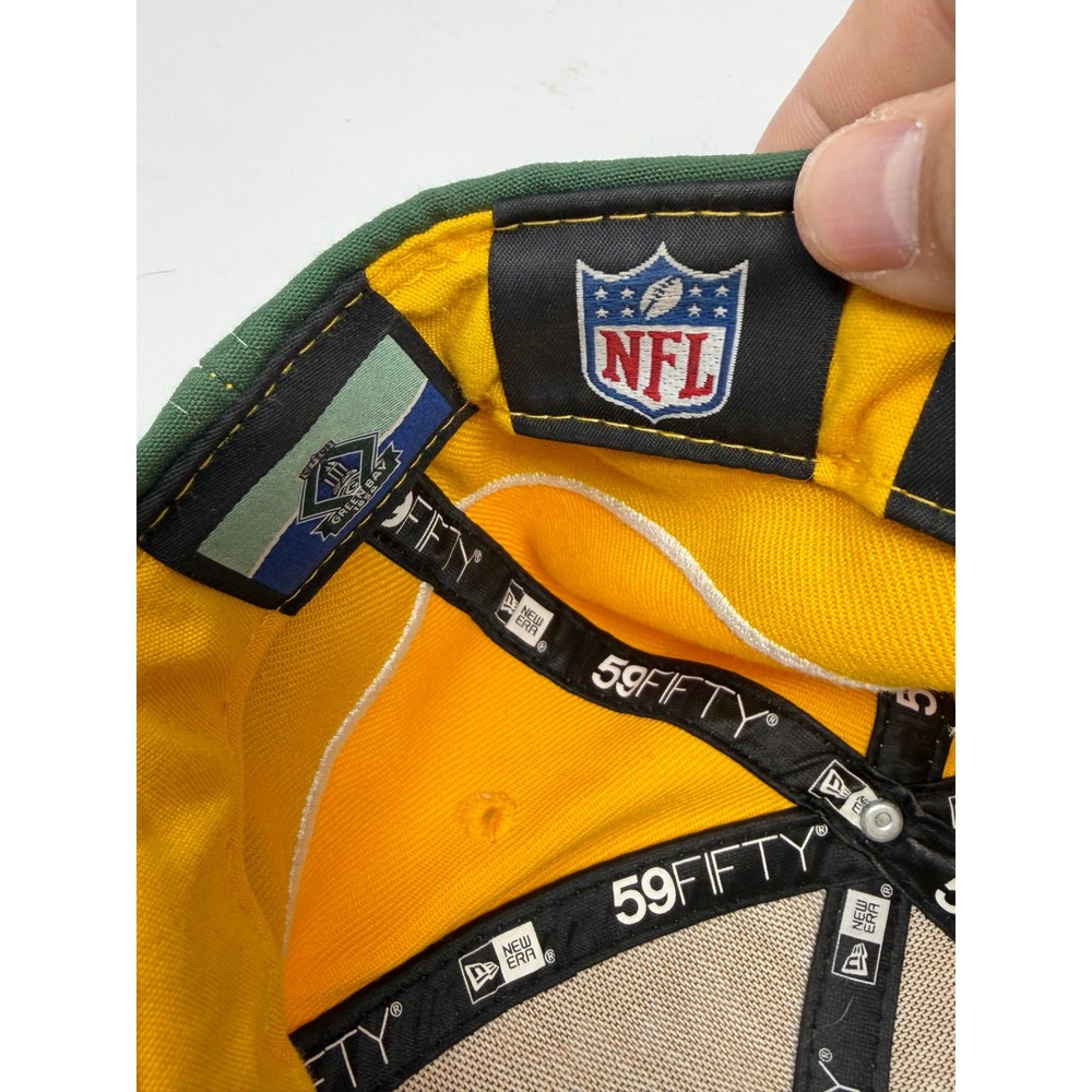New Era 59FIFTY Green Bay Packers City Cluster Patch Hat Fitted 7 3/8 Two Tone - Picture 10 of 10